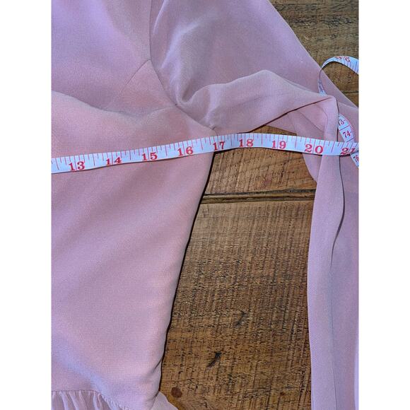 NWT Womens Dress The Population Paola Blush Tiered Blouson-Sleeve‎ Dress Size S - Picture 11 of 11